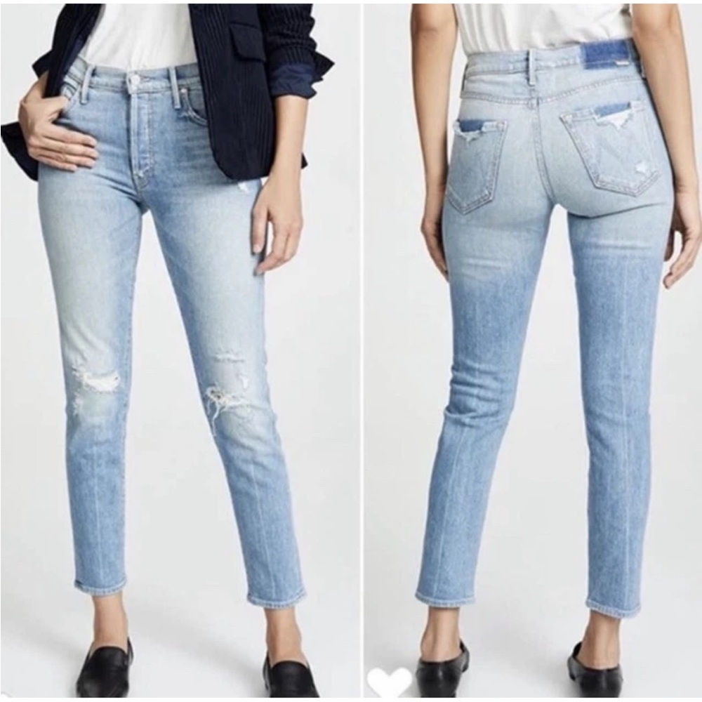 MOTHER Superior The Stinger Flood Distressed Jean in High as Heaven Size 27